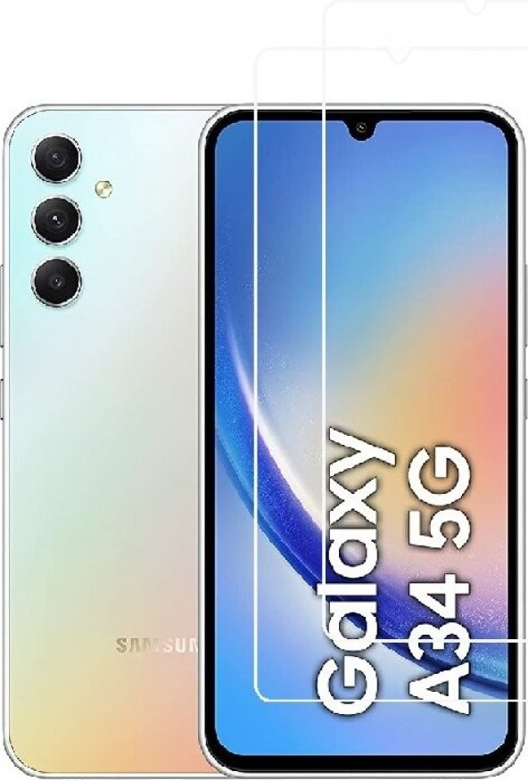 Samsung Galaxy 34 5g (2 Adet) Kamera Çentikli Ekran Koruyucu - 1