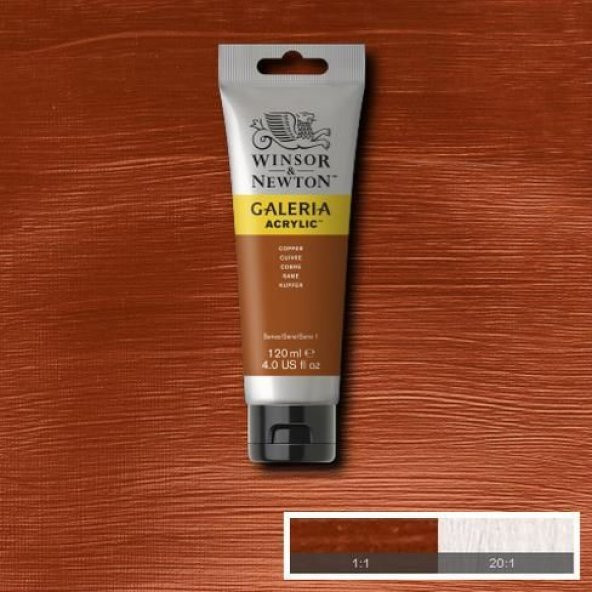 Winsor & Newton Galeria Akrilik Boya 120 ml. 214 Metallic Copper
