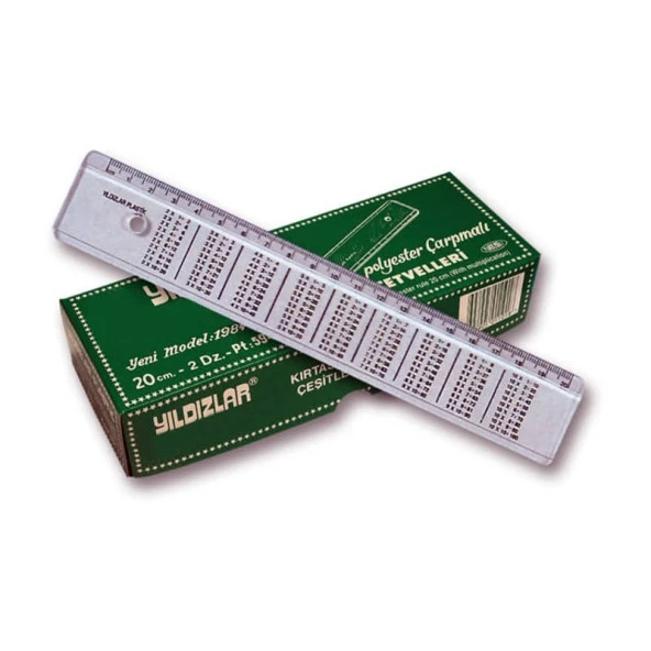 Yıldızlar Plastik Çarpmalı Cetvel 20 cm