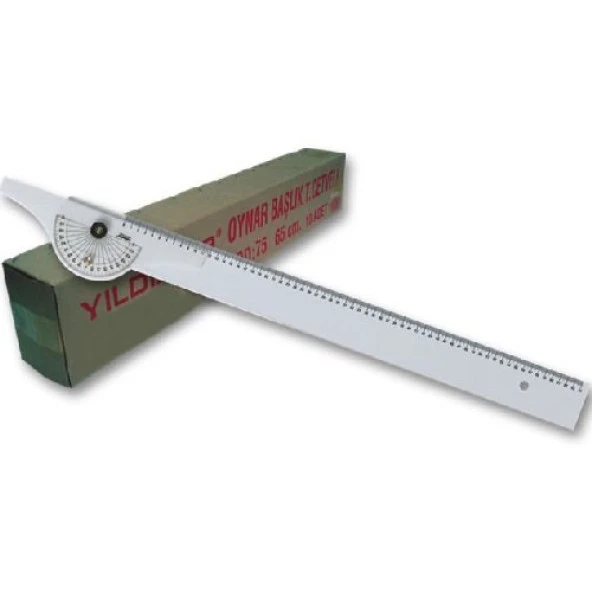 Yıldızlar Plastik Oynar Başlıklı T Cetveli 65 cm.
