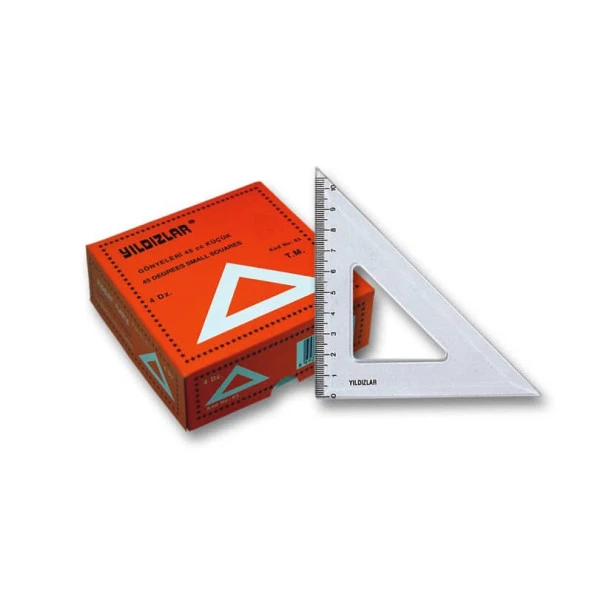 Yıldızlar Plastik Gönye Küçük 45 Derece 11 cm ürün görseli 1