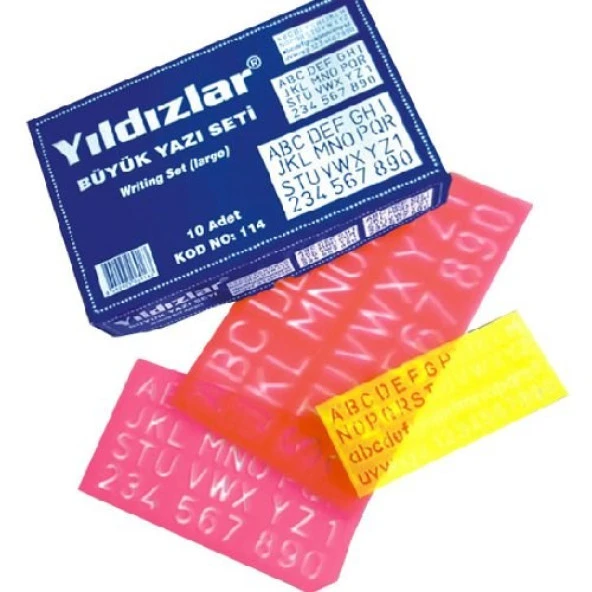 Yıldızlar Büyük Yazı Seti 3lü ürün görseli 1