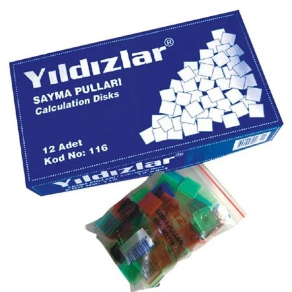 Yıldızlar Plastik Sayma Pulları