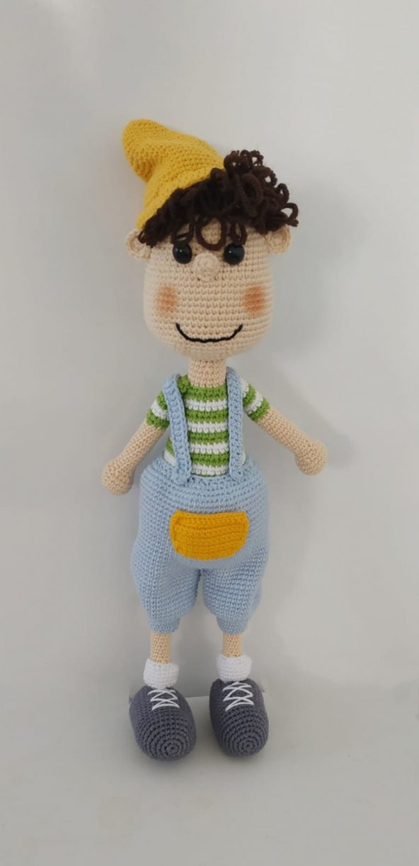 Bahçıvan Bebek Amigurumi Organik Oyuncak - 1