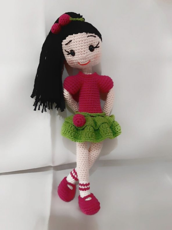 Vişne Bebek Amigurumi Organik Oyuncak - 1