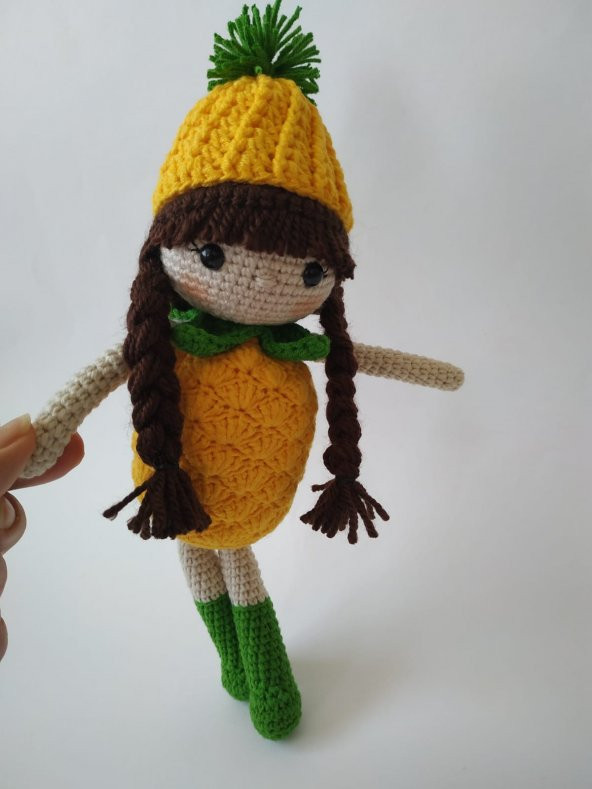 Ananas Bebek Amigurumi Organik Oyuncak - 3