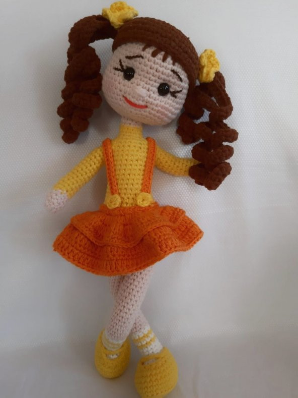 Portakal Çiçeği Bebek Amigurumi Organik Oyuncak - 1
