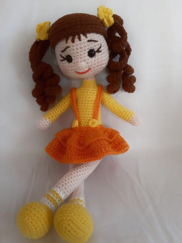 Portakal Çiçeği Bebek Amigurumi Organik Oyuncak - 4