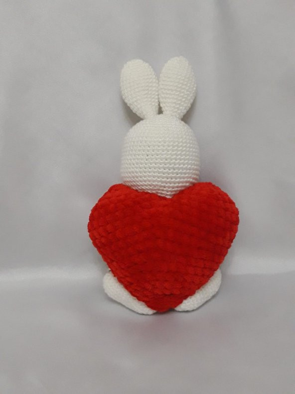 Kalpli Tavşan Amigurumi Organik Oyuncak - 2