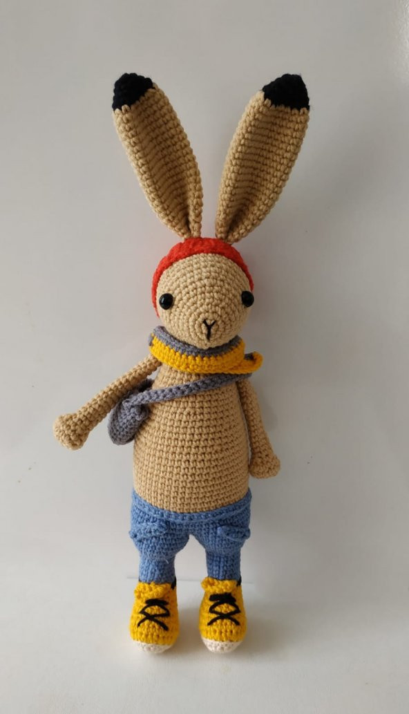 Tavşan Jack Amigurumi Organik Oyuncak
