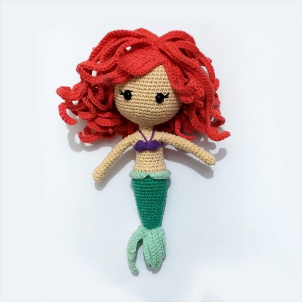 Deniz Kızı Amigurumi Organik Oyuncak - 1