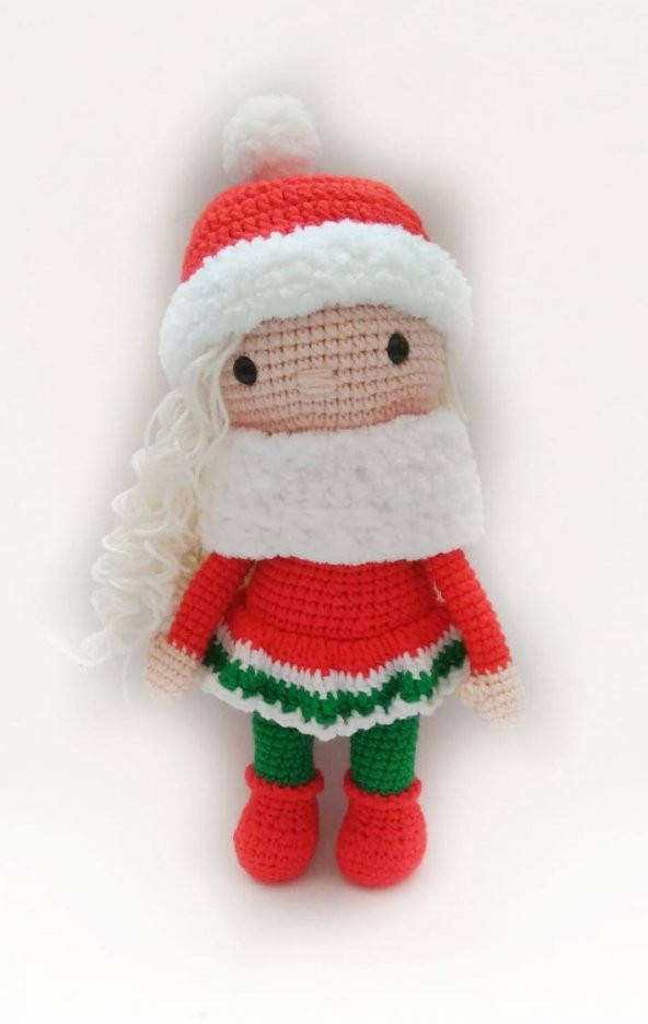 Yılbaşı Bebeği Amigurumi Organik Oyuncak - 1