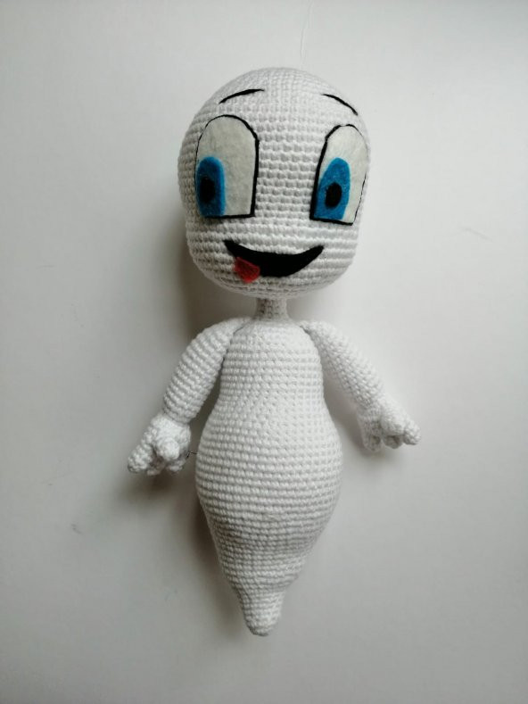 Sevimli Hayalet Casper Amigurumi Organik Oyuncak - 2