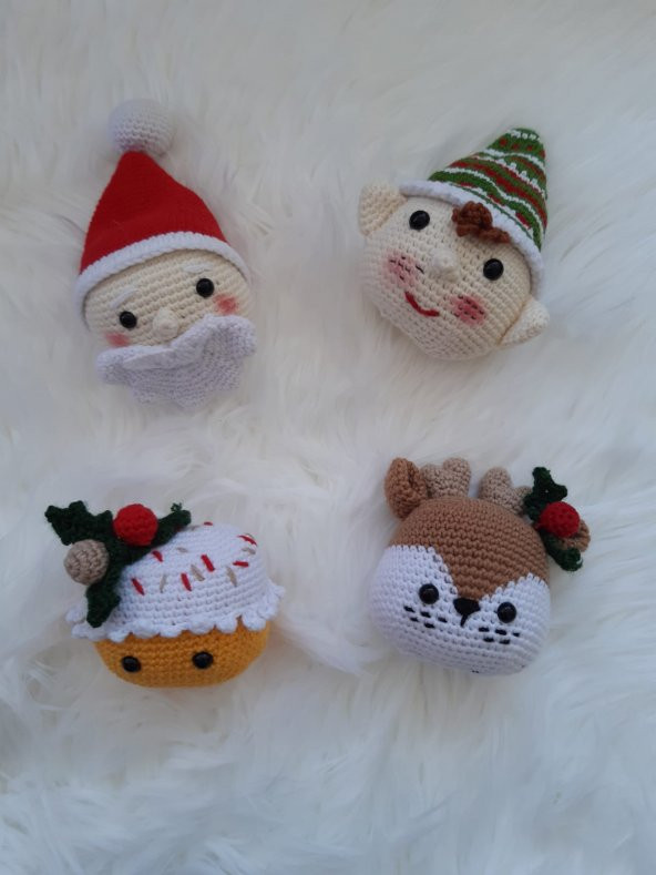 Yılbaşı Süsleri Amigurumi Organik Oyuncak - 1