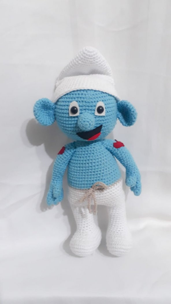 Güçlü Şirin Amigurumi Organik Oyuncak - 1