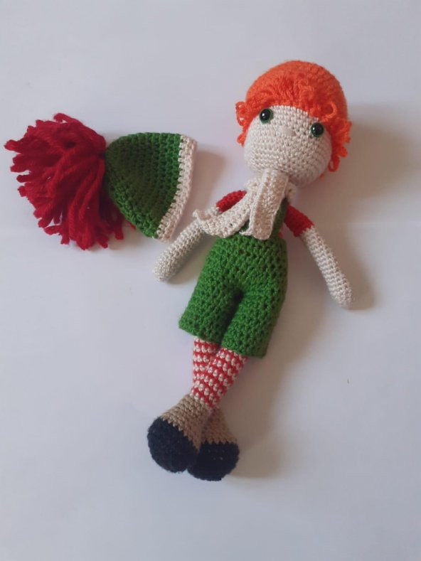 Portakal Yılbaşı Bebeği Amigurumi Organik Oyuncak - 2