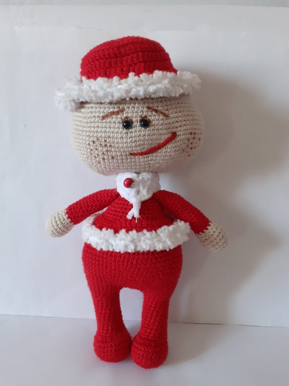 Yılbaşı Bonny Bebek Amigurumi Organik Oyuncak - 1