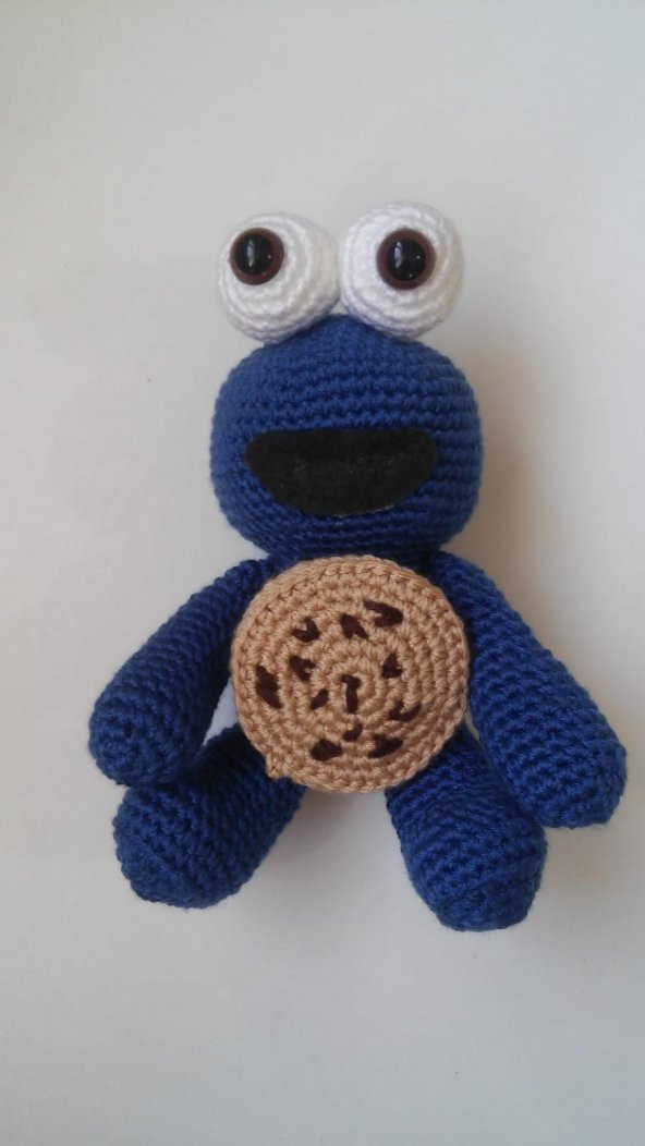 Kurabiye Canavarı Amigurumi Organik Oyuncak - 1