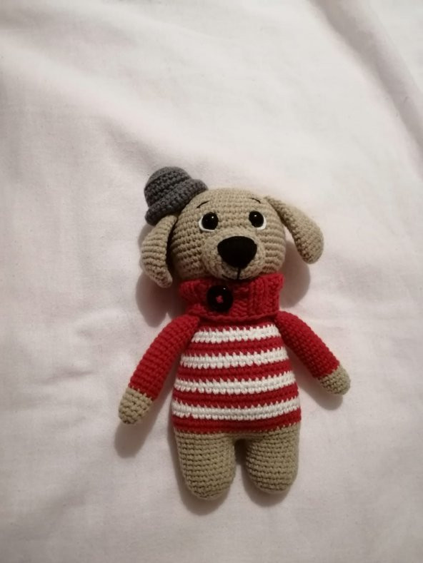 Sevimli Köpüş Amigurumi Organik Oyuncak - 1