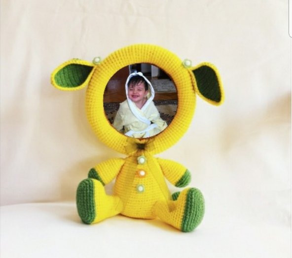 Tavşan Çerçeve Amigurumi Organik Oyuncak - 2