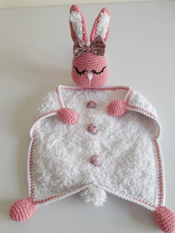 Pamuk Şeker Uyku Arkadaşı Amigurumi Organik Oyuncak