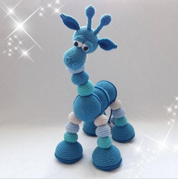 Sevimli Zürbik Amigurumi Organik Oyuncak - 1