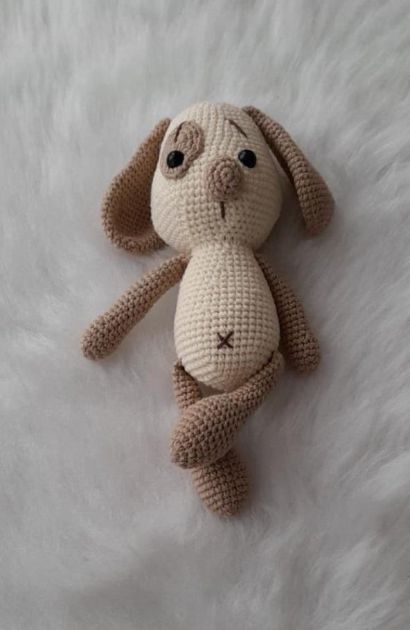 Sevimli Komik Köpüş Amigurumi Organik Oyuncak - 1