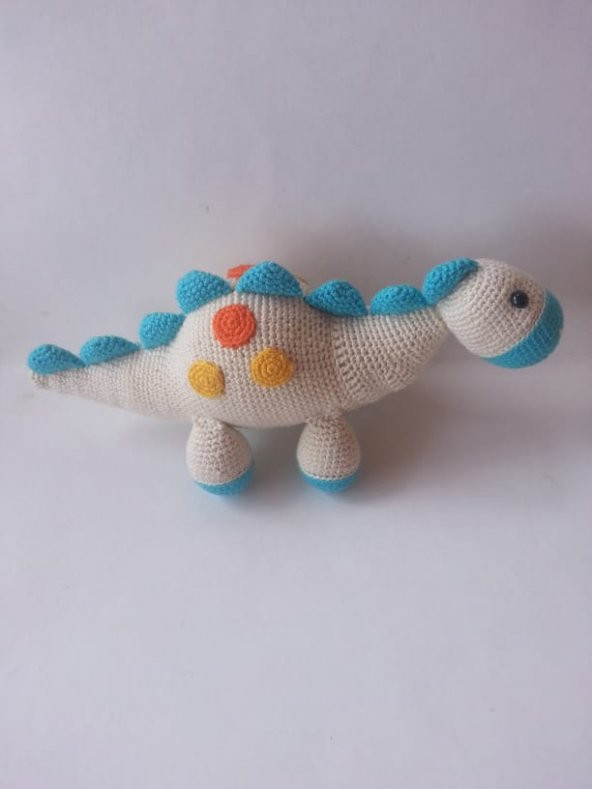 Sevimli Dinozor Amigurumi Organik Oyuncak
