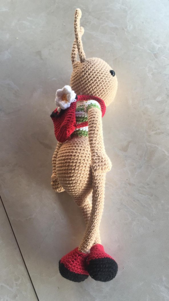 Sevimli Karınca Amigurumi Organik Oyuncak - 2