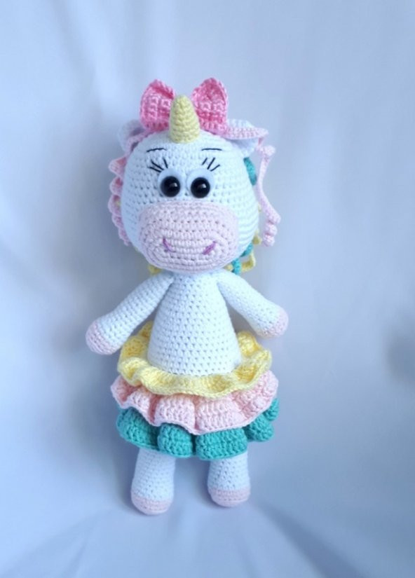 Unicorn Amigurumi Organik Oyuncak - 1