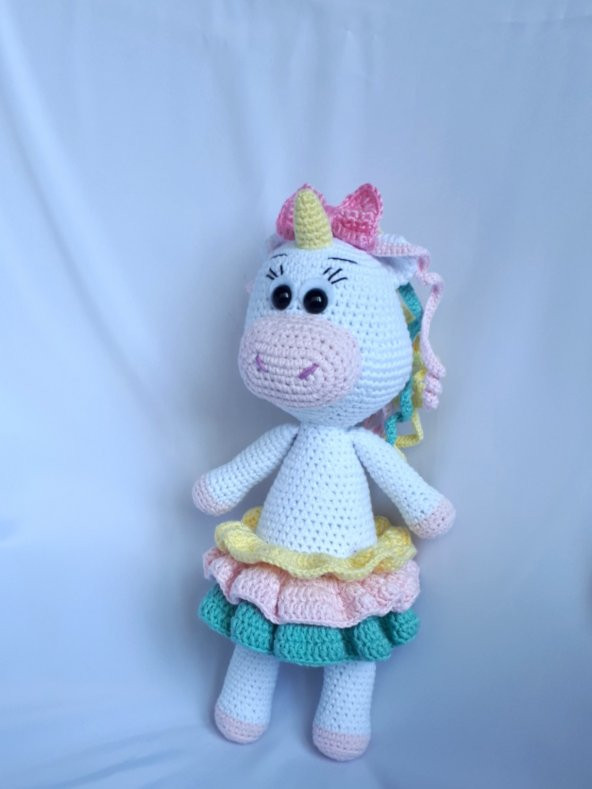 Unicorn Amigurumi Organik Oyuncak - 5
