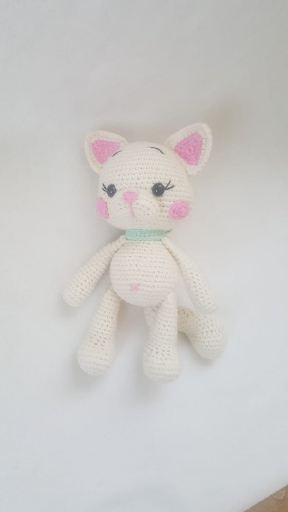 Sevimli Pisi Amigurumi Organik Oyuncak - 1