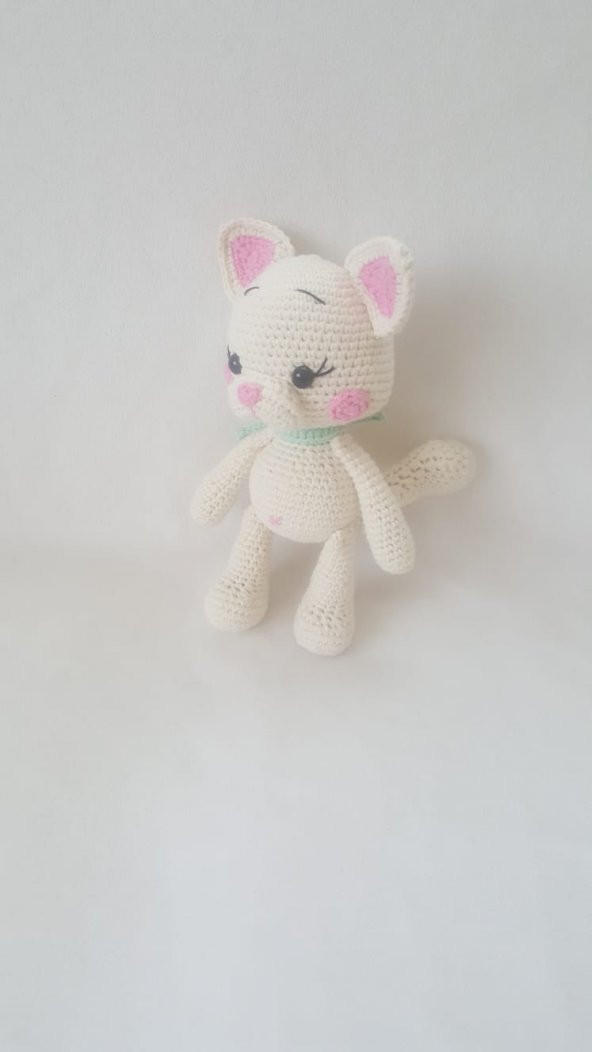 Sevimli Pisi Amigurumi Organik Oyuncak - 2