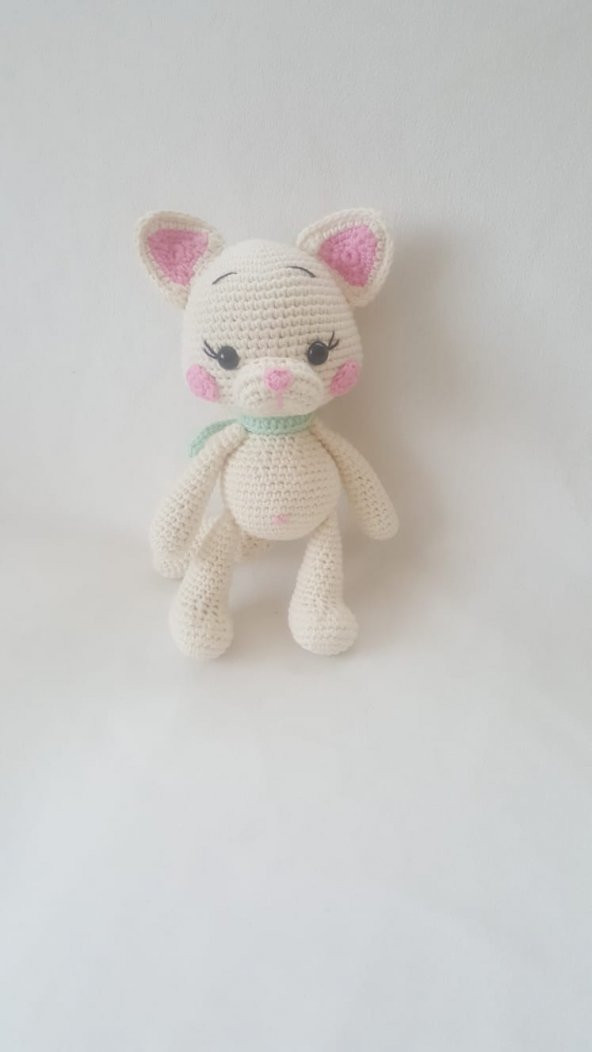 Sevimli Pisi Amigurumi Organik Oyuncak - 3