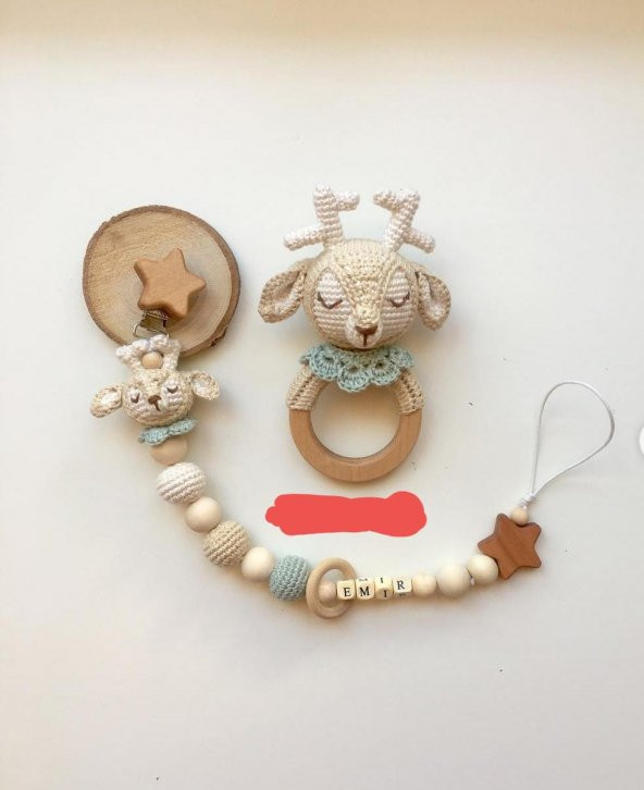 Geyik Emzik Zinciri ve Çıngırak Seti