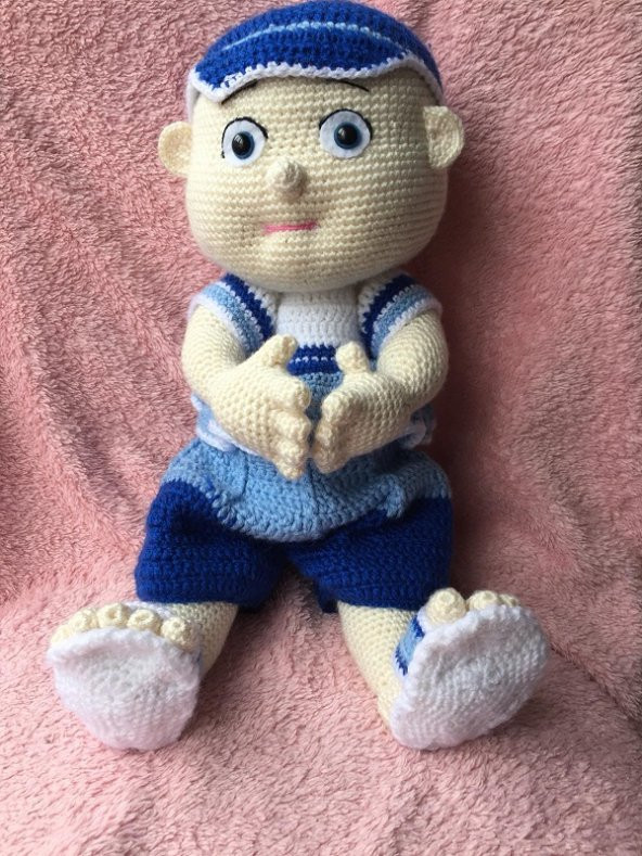Denizci Oğluş Bebek Amigurumi Organik Oyuncak - 2