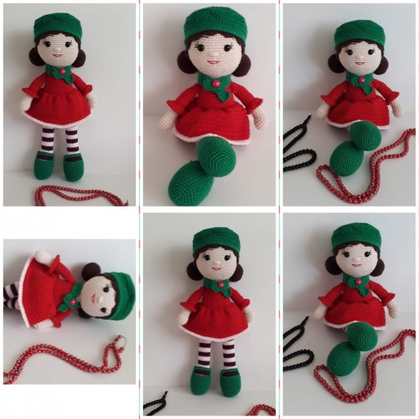 Şapkalı Bebek Amigurumi Organik Oyuncak - 1