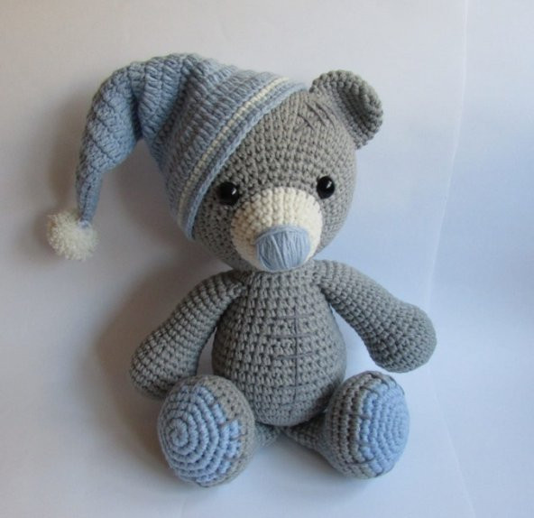 Sevimli Ayıcık Amigurumi Organik Oyuncak - 1