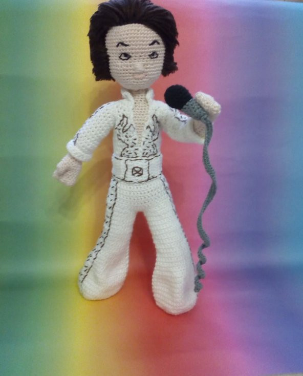 Elvis Presley Amigurumi Organik Oyuncak - 2