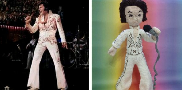 Elvis Presley Amigurumi Organik Oyuncak - 3