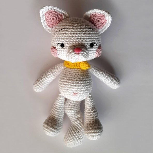 Miniş Kedicik Amigurumi Organik Oyuncak