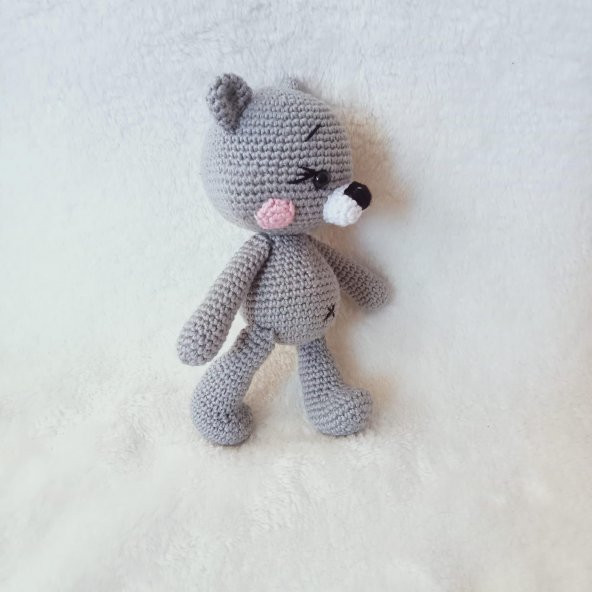 Miniş Sevimli Ayıcık Amigurumi Organik Oyuncak - 4