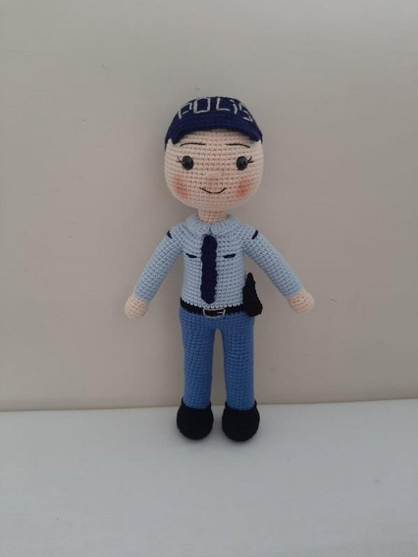 Polis Bebek Amigurumi Organik Oyuncak - 1