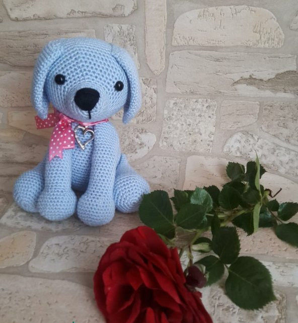 Sevimli Köpekçik Amigurumi Organik Oyuncak - 1