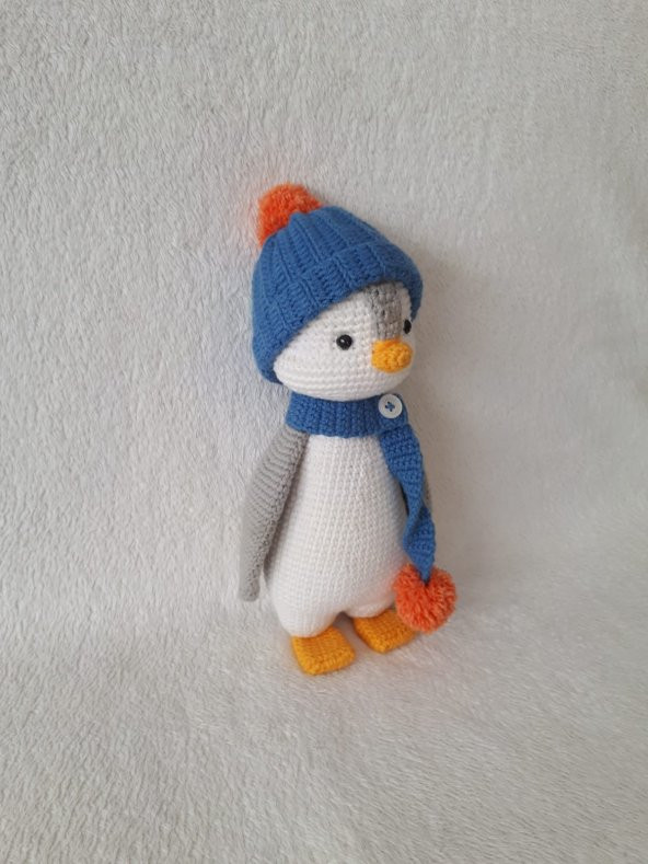 Penguen Pengu Amigurumi Organik Oyuncak - 1
