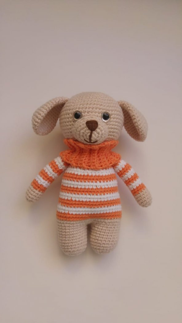 Sevimli Köpek Amigurumi Organik Oyuncak - 1