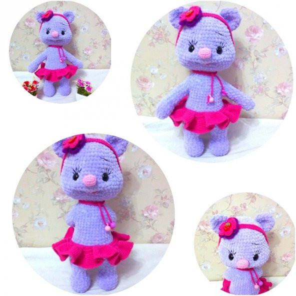 Kadife Ayıcık Amigurumi Organik Oyuncak - 2