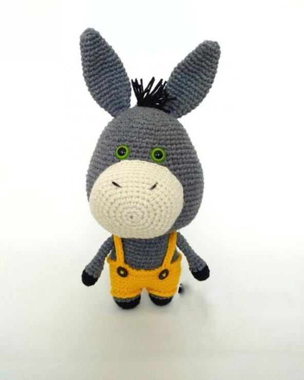 Organik Amigurumi Komik Eşek - 1