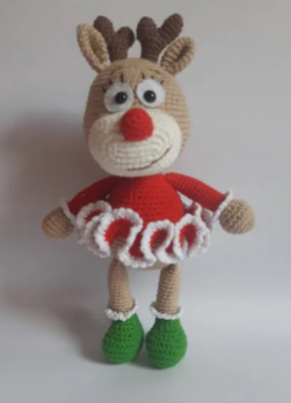 Şaşkın Geyik Amigurumi Organik Oyuncak - 1