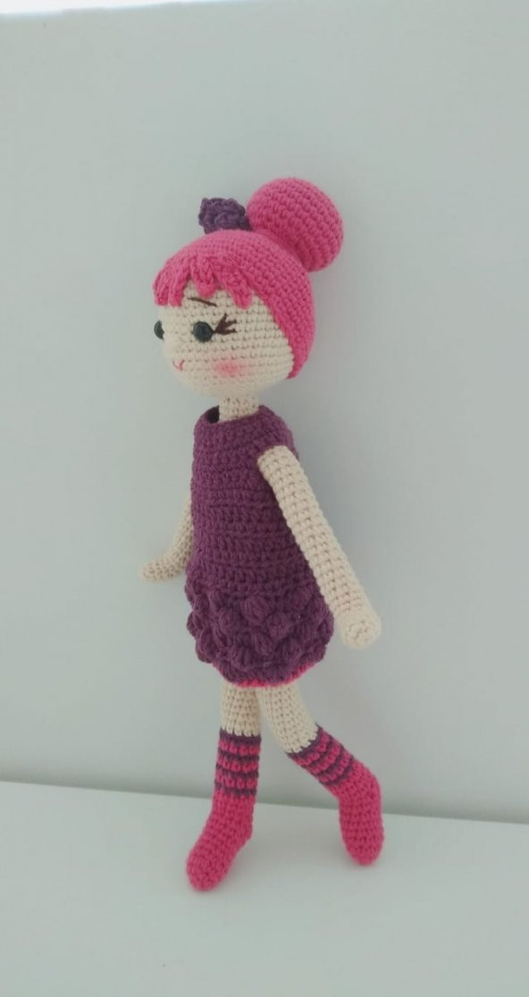 Böğürtlen Bebek Amigurumi Organik Oyuncak - 3